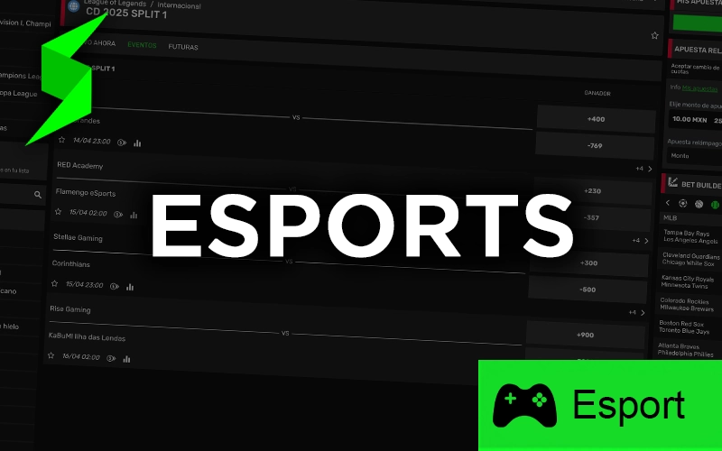 Apuesta a partidos y equipos en la sección Esports de Strendus.