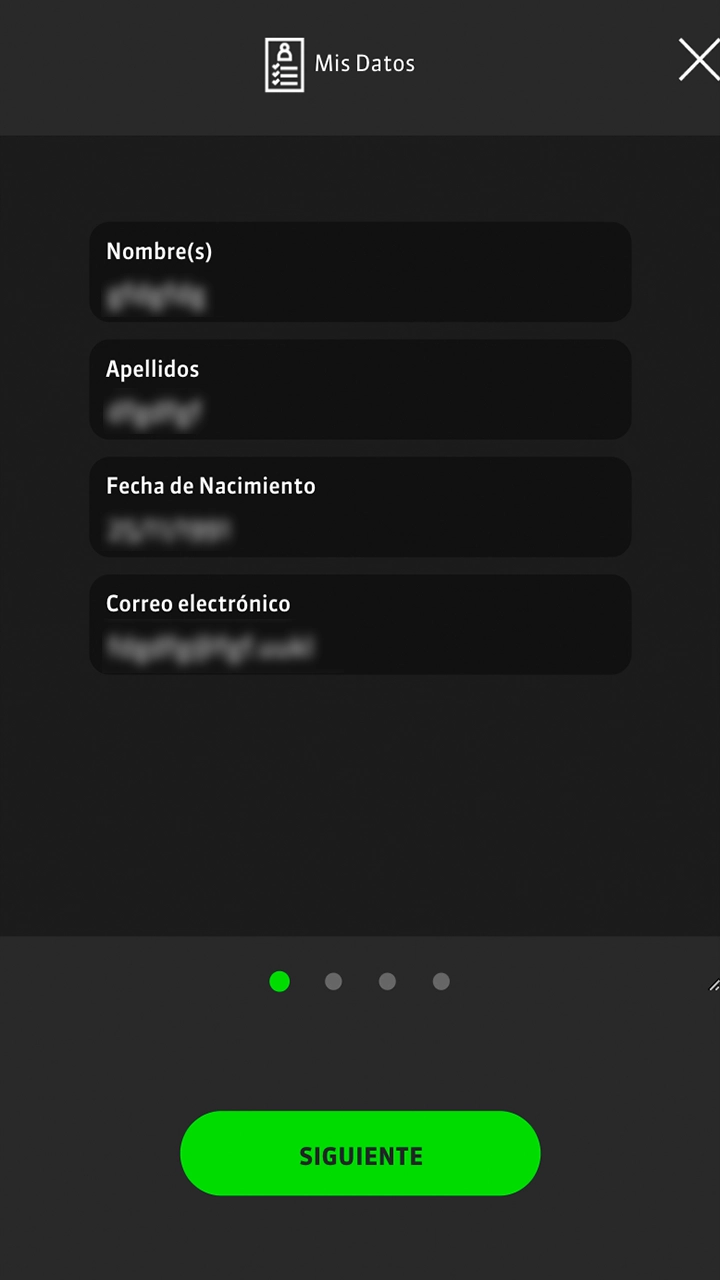 Rellene los campos obligatorios para registrarse en Strendus.