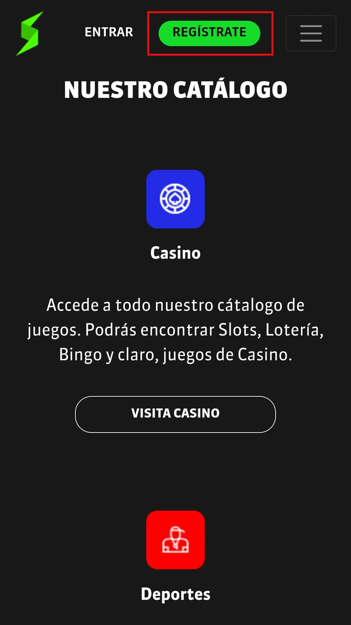 Empieza registrando tu cuenta en la web oficial de Strendus.